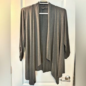 Lane Bryant Open Front Cardigan Charcoal Gray 14/16